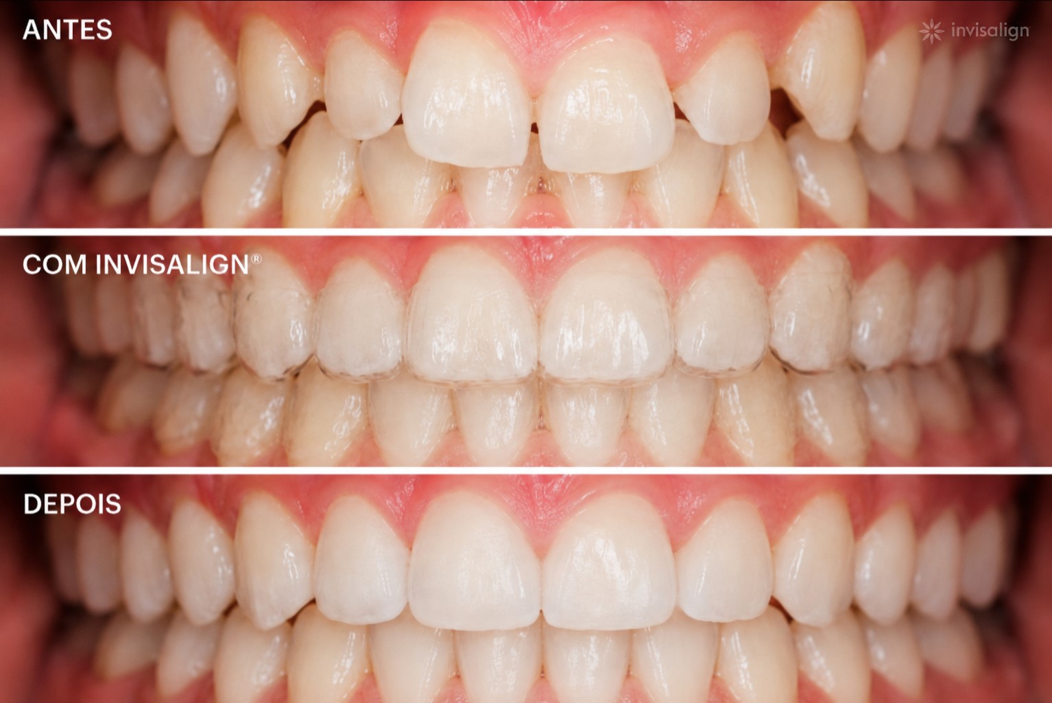 Invisalign — alinhadores invisíveis